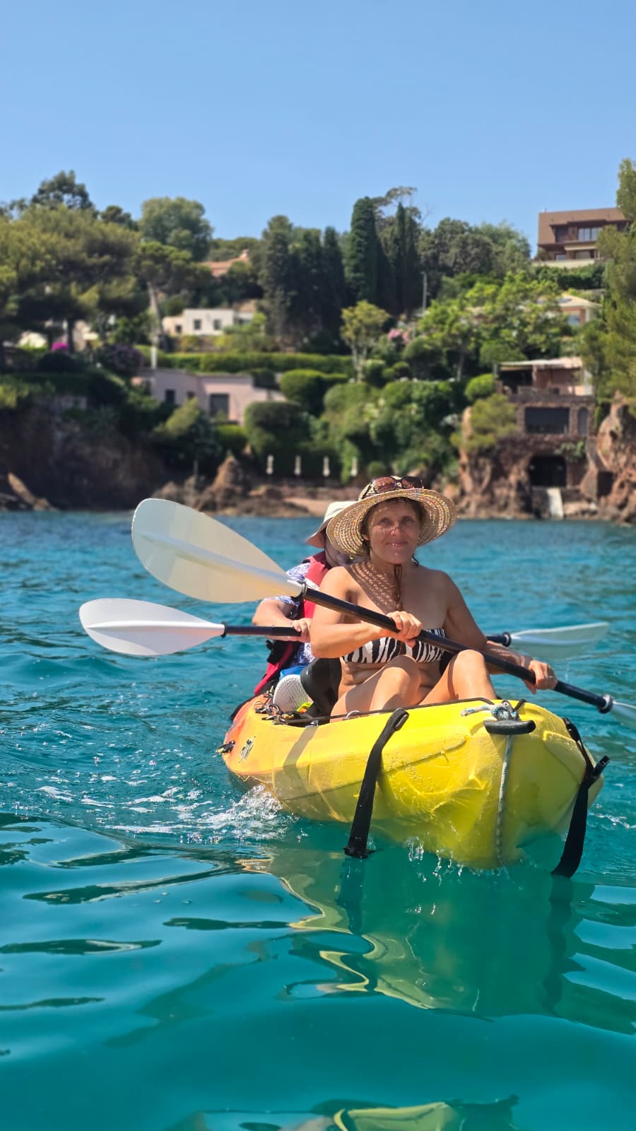 Sortie kayak dans la baie d'Agay
