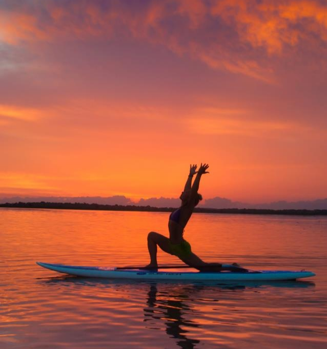 COUCHER DE SOLEIL EN PADDLE
